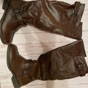 Brown Charlotte Russe below the knee boots